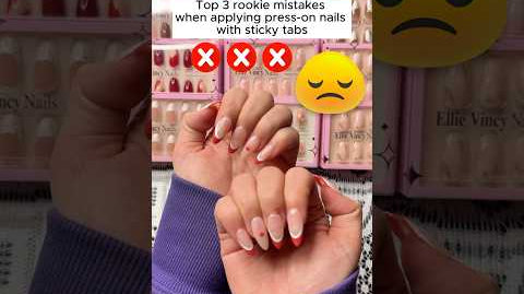 Avoid these mistakes!#pressonnails #ellievincynails #nailart #nailhacks #nailstutorials