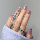 Festive Starry Bow｜Christmas,Ellie Vincy Press on Nails,  ,Glitter, Red press on nails,30 pcs, False nails,Reusable,Glue on nails,Sticky on nails,Pop on nails